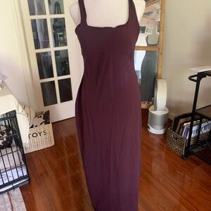 Fabletics Women’s Sleeveless Maxi Dress in Deep Plum